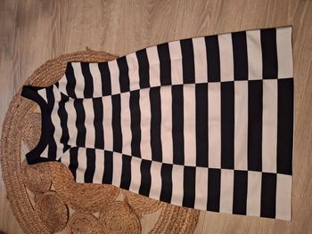 Robe bicolore blanc et marine