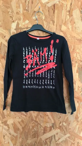 T-shirt noir Bam !