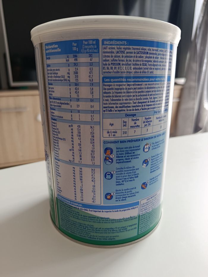 Lait infantile Nidal 2ème age "Nestlé" - photo numéro 3