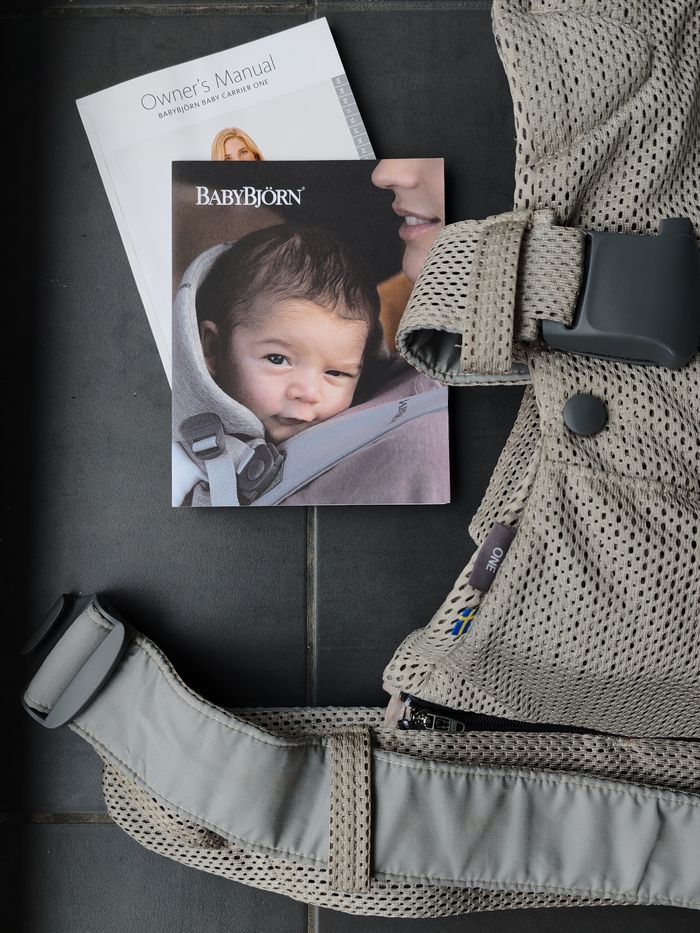 Porte bébé Babybjorn One Air Tissu Mesh Beige - photo numéro 3