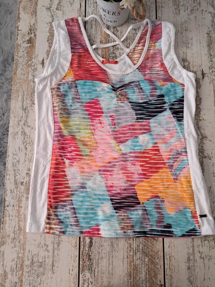 Débardeur multicolore Félino - photo numéro 4