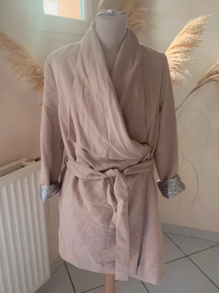 Trench léger court, beige, h&m