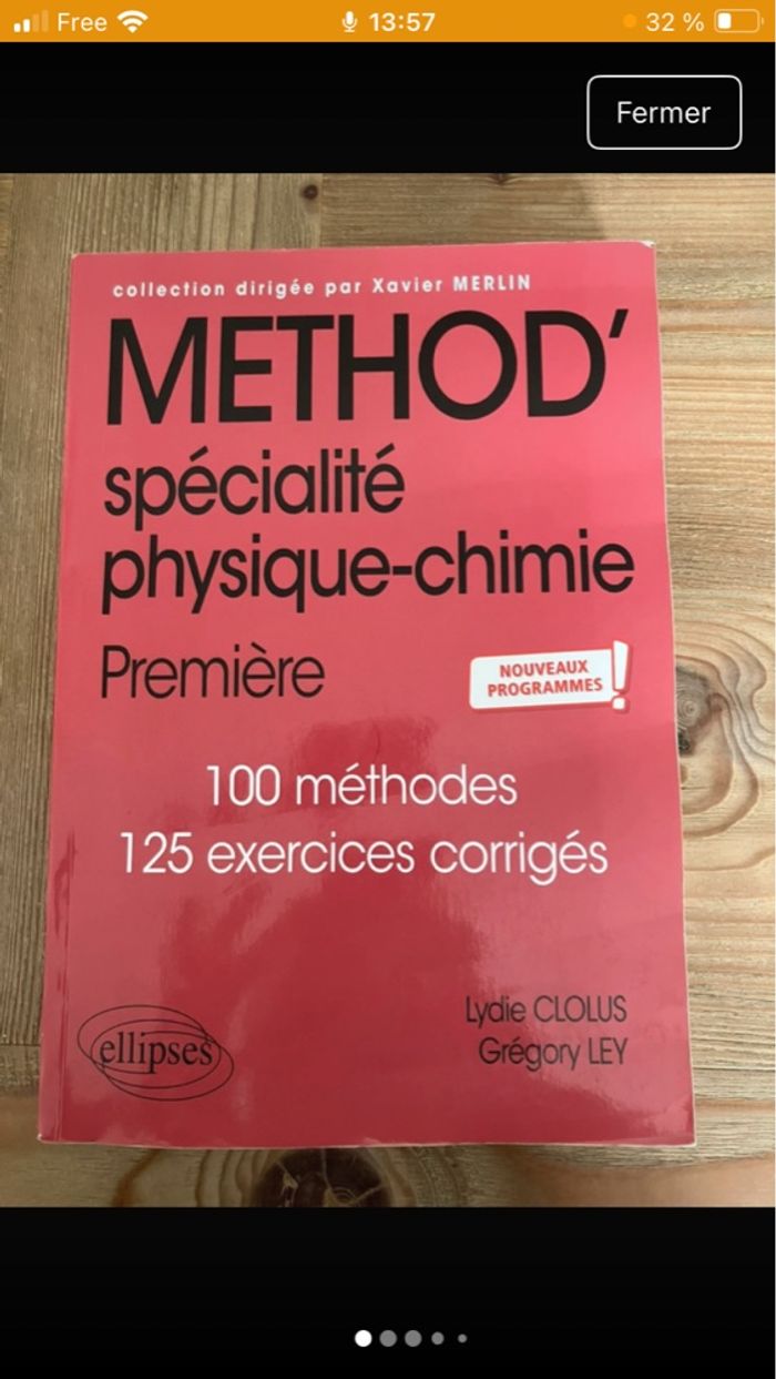 Method’ spécialité physique chimie première