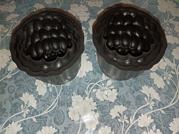 2 Moules XL trompe œil framboise 