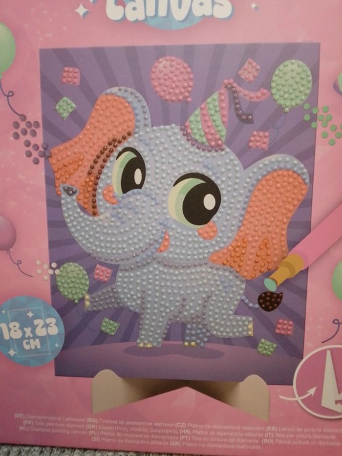 Toile peinture Diamond Painting "Éléphant" - photo numéro 2