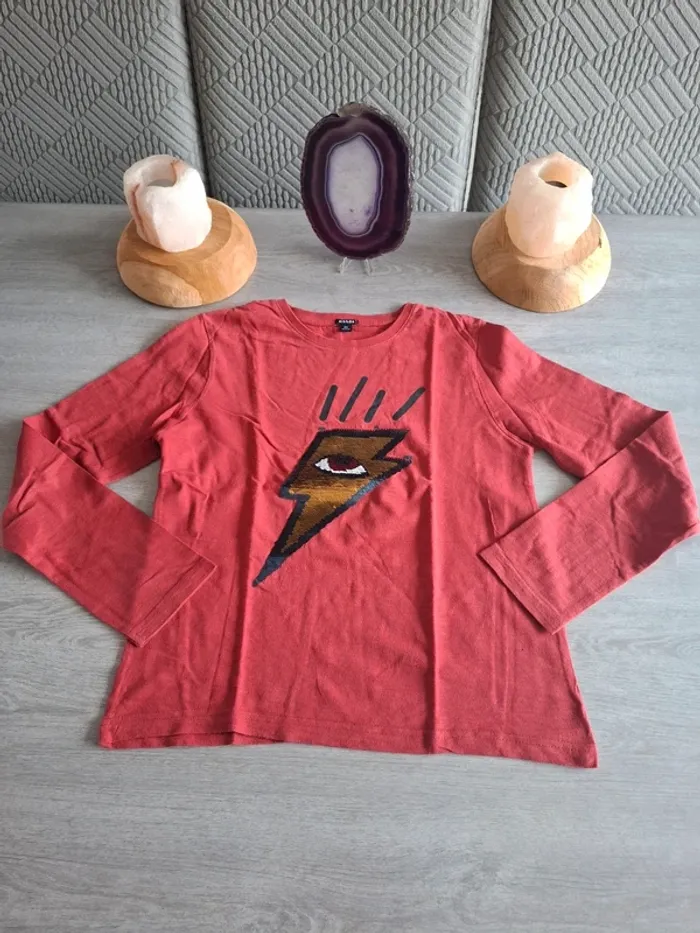 T-shirt sequins taille 12 ans