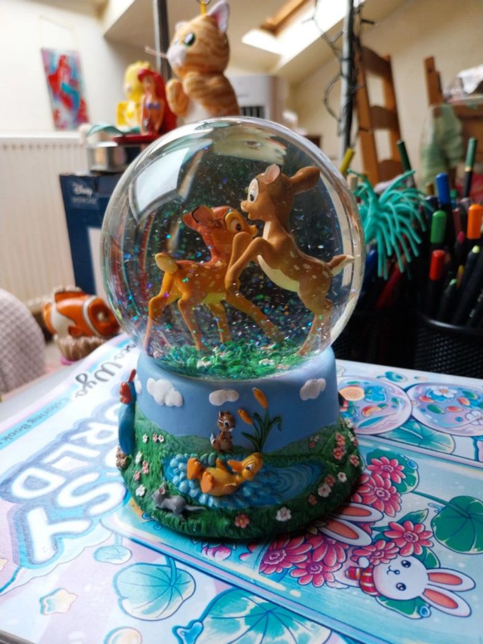 Snowglobe musical Bambi importation usa - photo numéro 3