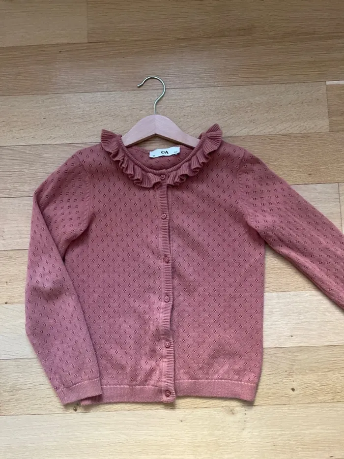 Gilet terracotta C&A 7 ans