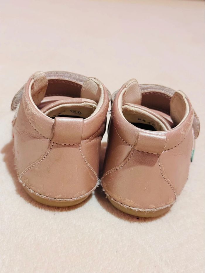 Kickers rose beige taille 21 - photo numéro 3