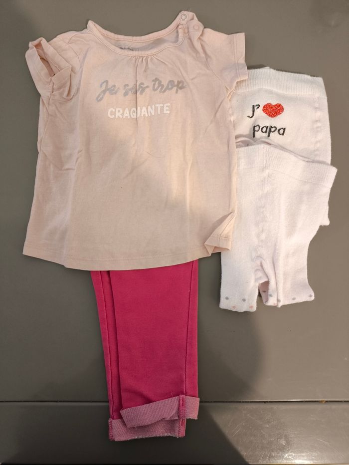 Ensemble mi-saison rose - photo numéro 2