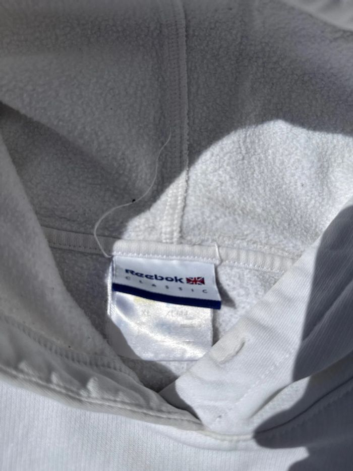 Sweat à capuche blanc Reebok Classic avec logo brodé - Femme - photo numéro 6