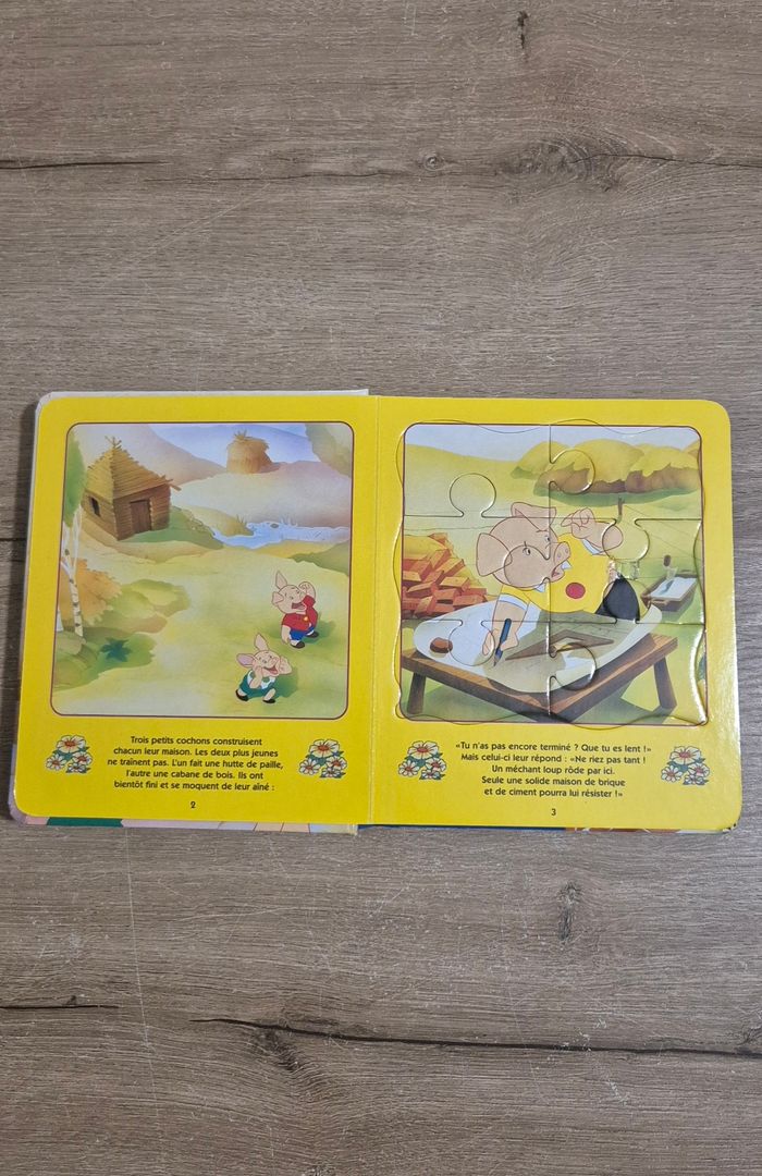 Livre puzzle Les 3 petits cochons - photo numéro 2