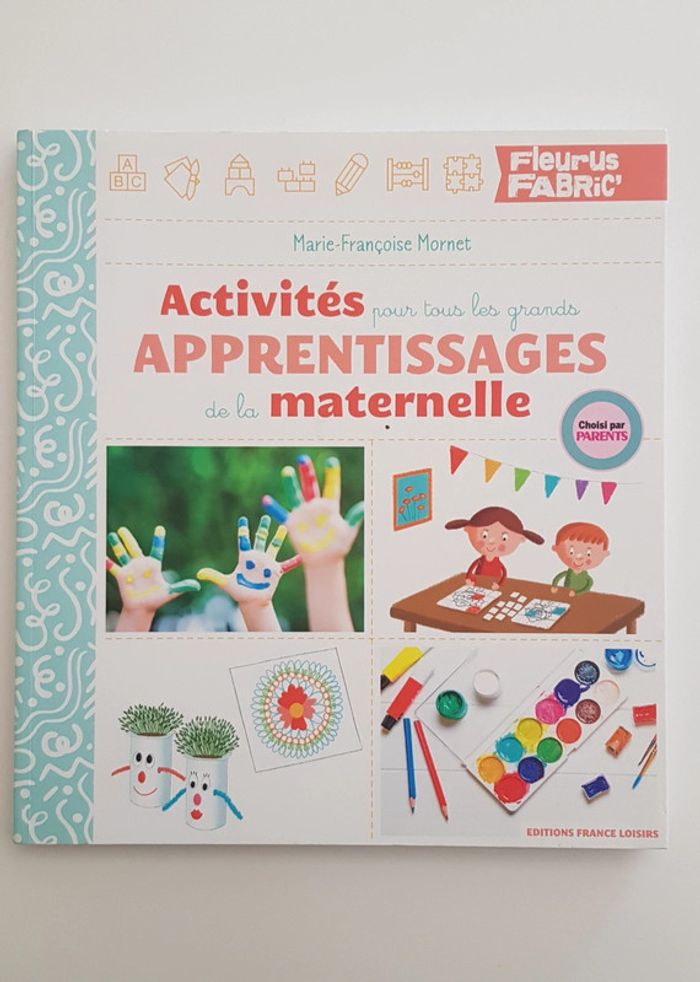 Livre activités d'apprentissage de la maternelle