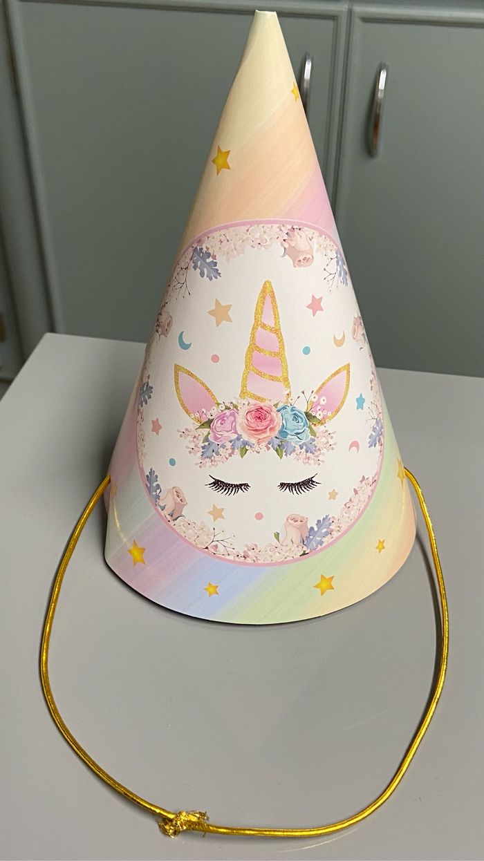 6 chapeaux de fête licorne - photo numéro 7