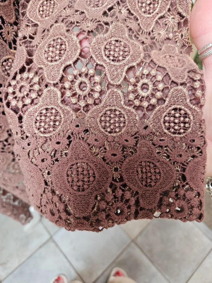 Caroline biss robe marron taille 42 - photo numéro 3