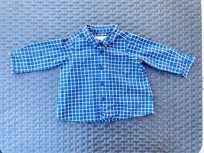 Chemise Bonpoint 6 mois manche longue carreaux