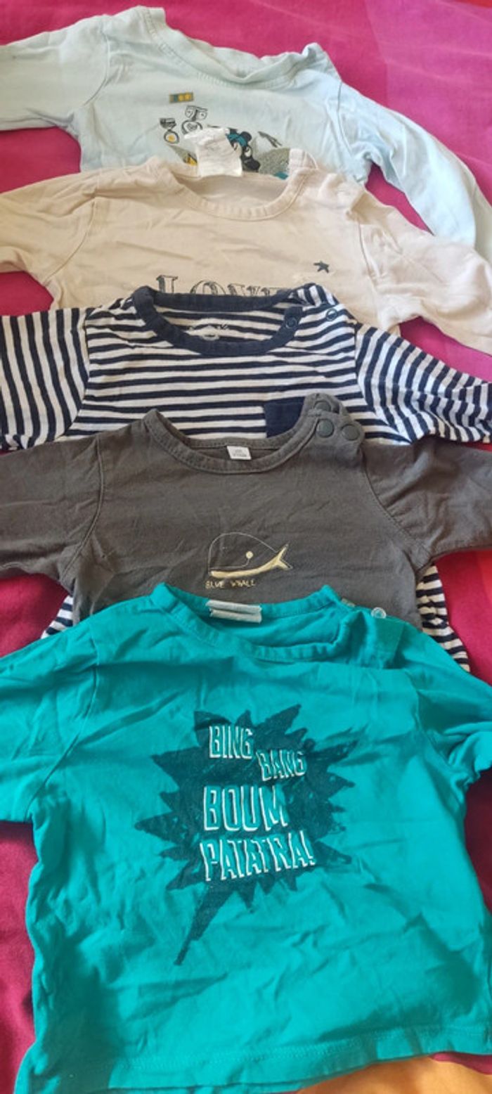 Lot t shirt manche longue garçon