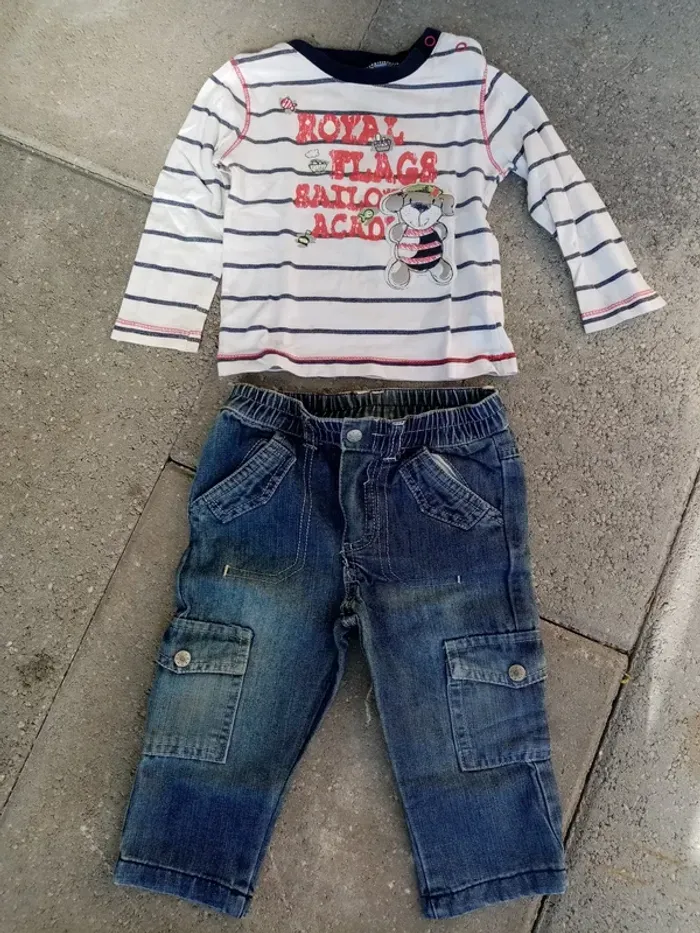 Ensemble jeans slim et t-shirt