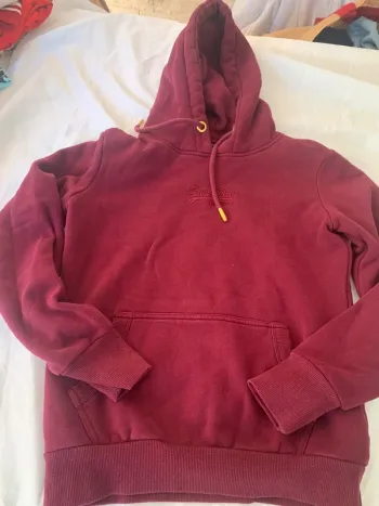Sweat capuche Superdry XS bordeaux