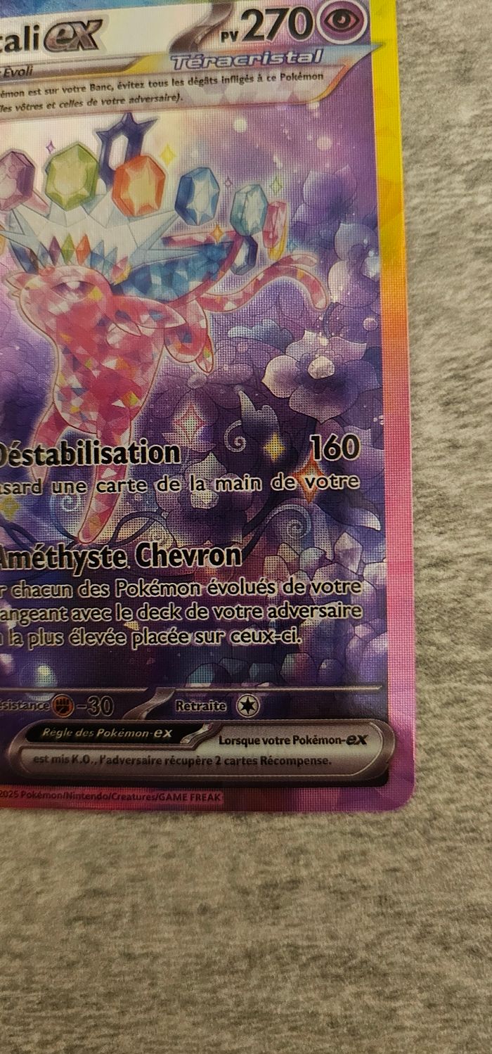Carte Pokémon Mentali EX évolutions prismatiques - photo numéro 5