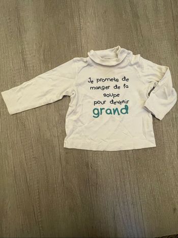 Sous-pull bébé 12 mois