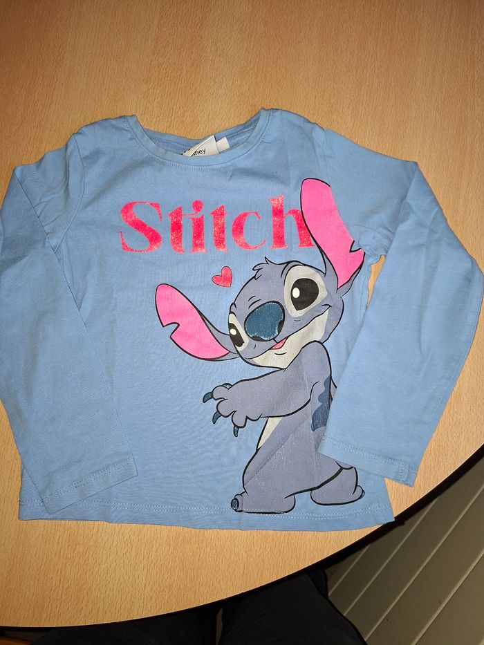 Tee-shirt manches longues stitch 5 ans