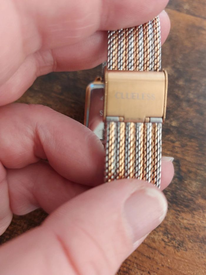 Montre clueless couleur argent et or rose - photo numéro 5