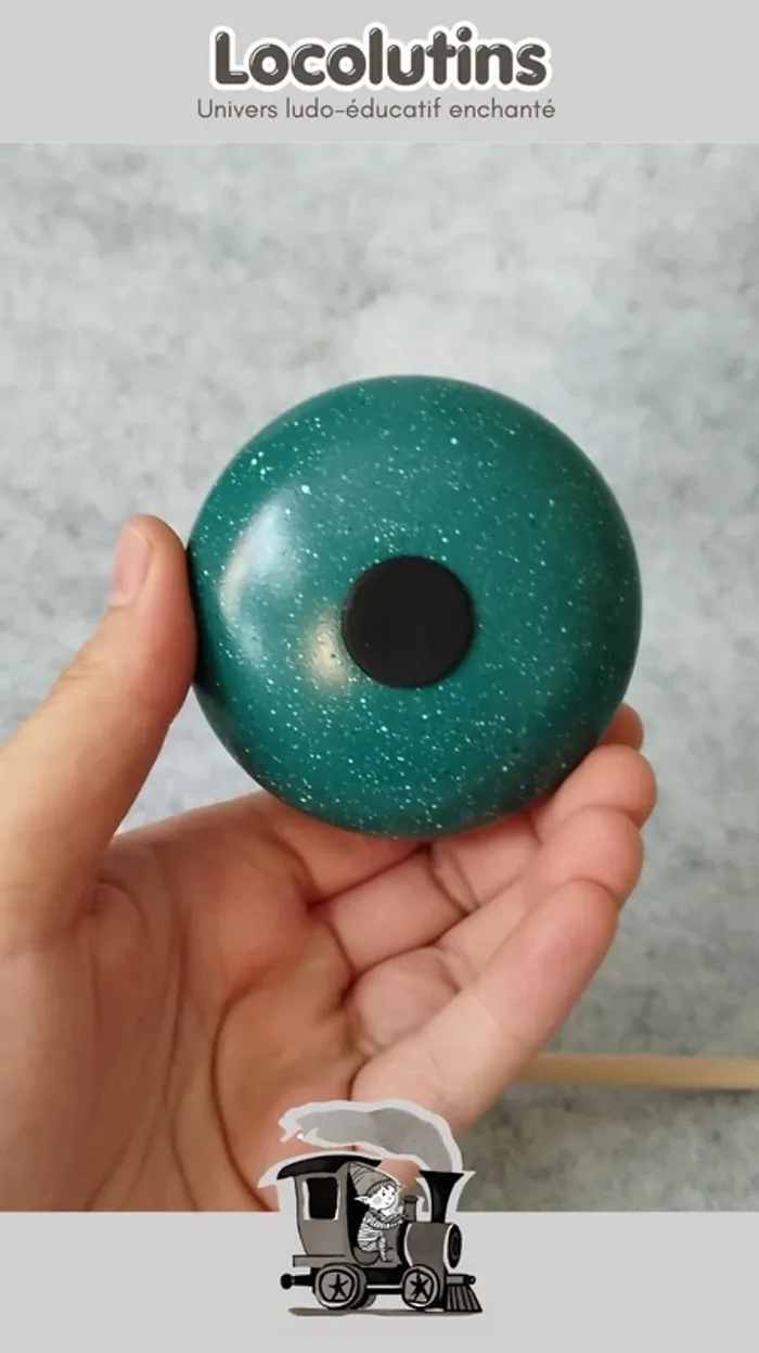 🚂 Tambour à langues ▪ 7,5 cm 6 notes bleu - photo numéro 5