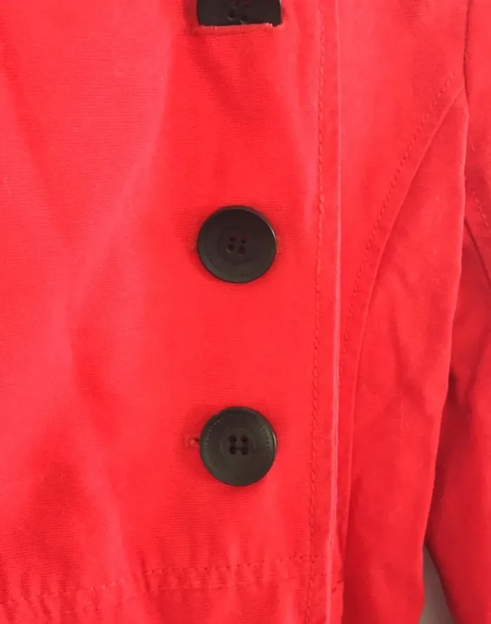 Manteau rouge etam - photo numéro 3