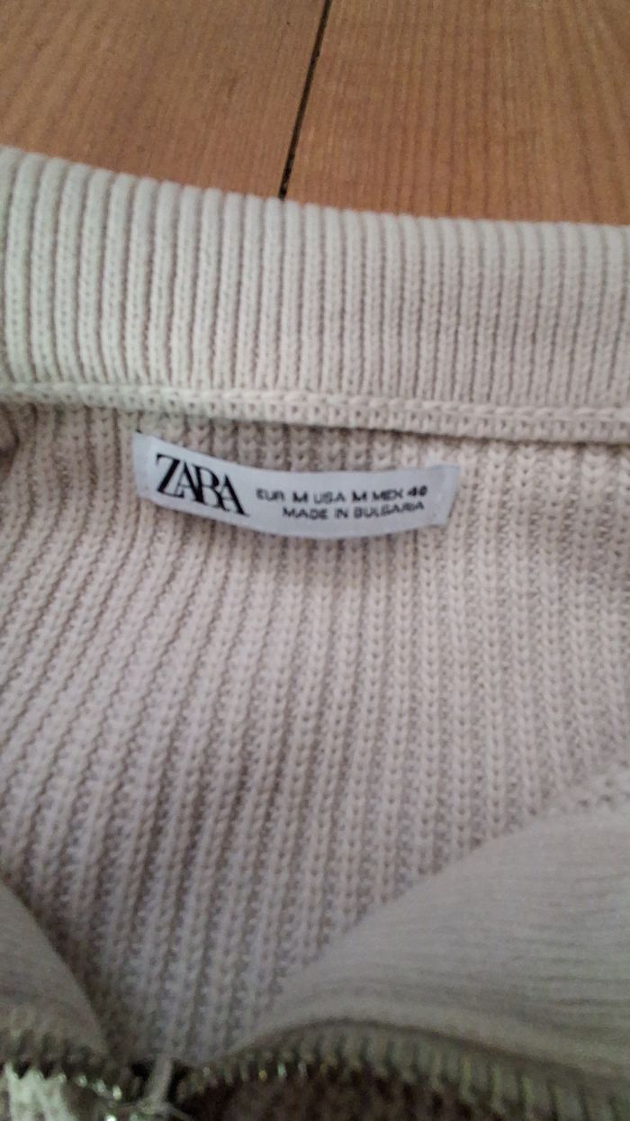 Pull à col roulé beige zara - photo numéro 4