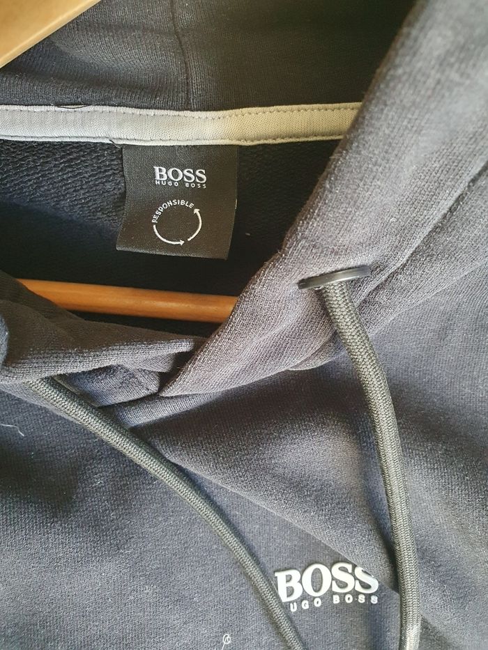 Pull à capuche homme noir XL Hugo Boss - photo numéro 3
