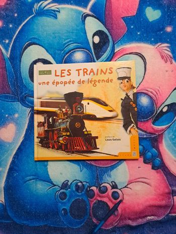 Livre timbre les trains