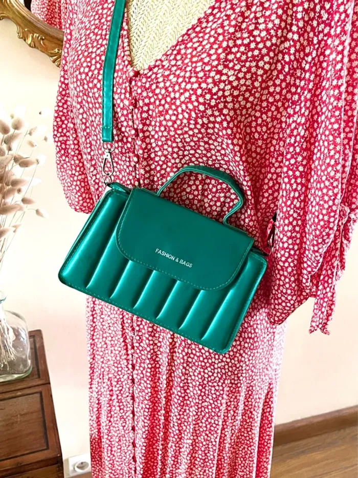 Sac à Main Trendy Vert Émeraude - Fashion & Bag - photo numéro 3