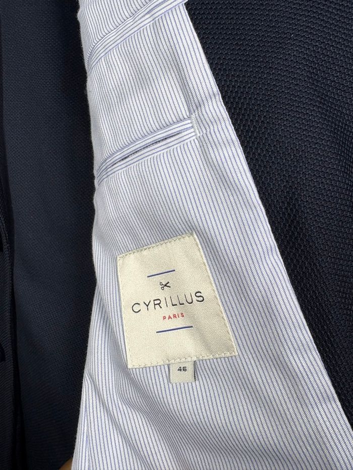 Veste blazer homme Cyrillus bleu marine taille M (46) - photo numéro 3