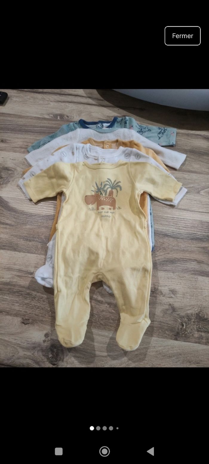 Lot de 5 pyjamas bébés