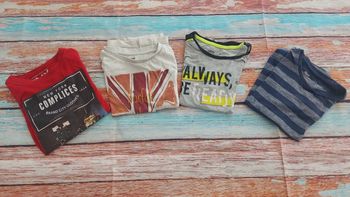 Lot de 4 t shirts garçon manches courtes 5 ans