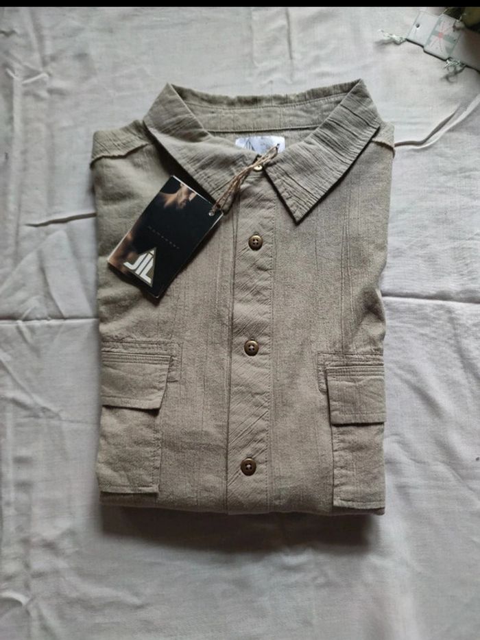 Chemise lin coton taille 2 JIL neuve