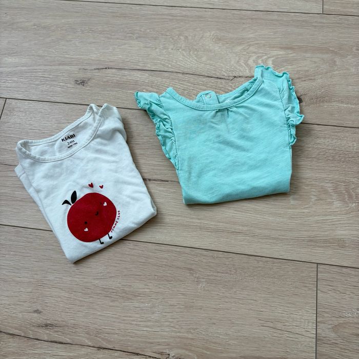 Lot 2 t-shirts fille 23-24 mois 86 cm