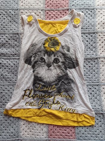 Débardeur chat 5 ans