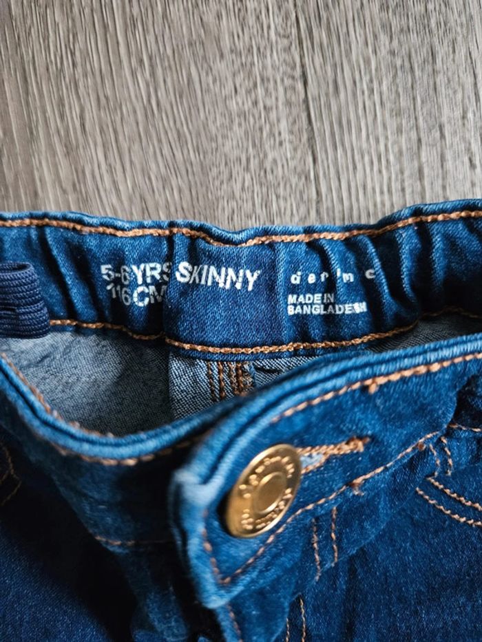 Jeans fille skinny taille 5/6 ans - photo numéro 3