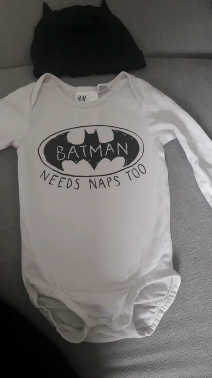 Body et bonnet Batman