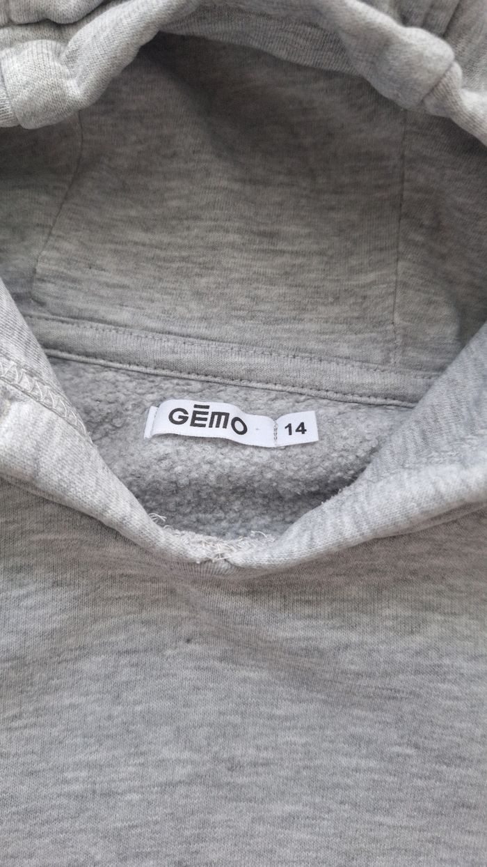 Sweat à capuche gris 14 ans - photo numéro 3