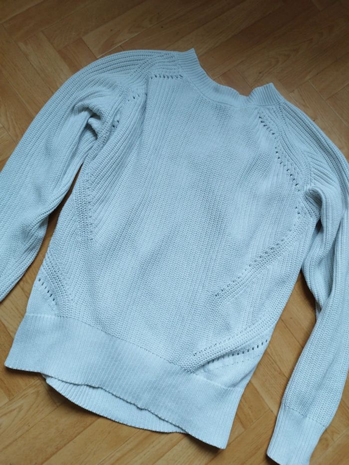 Pull blanc femme taille L - photo numéro 2