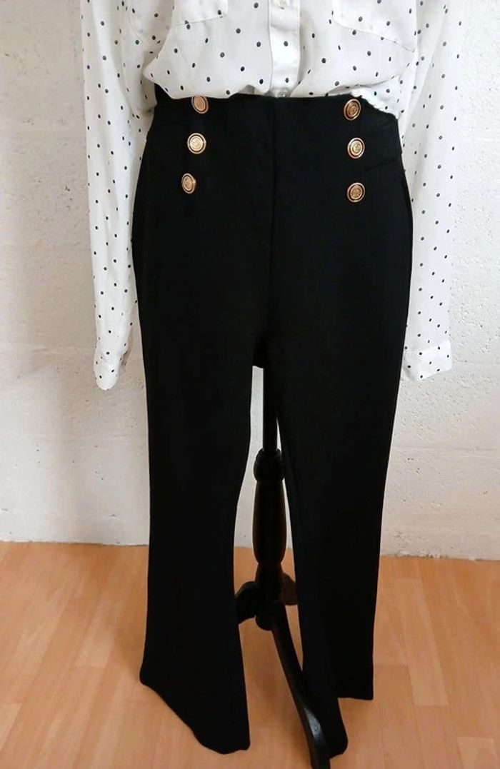 🖤 Pantalon noir – Taille 36 – État satisfaisant - photo numéro 3