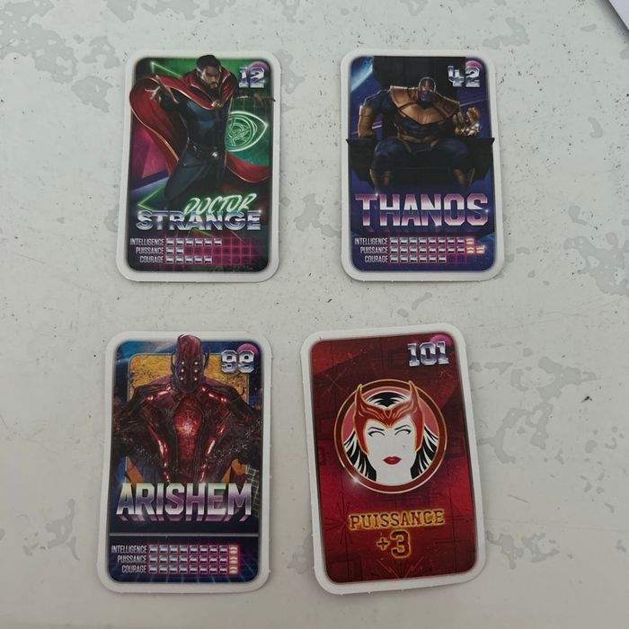 Carte de Marvel (révélé ton pouvoir)