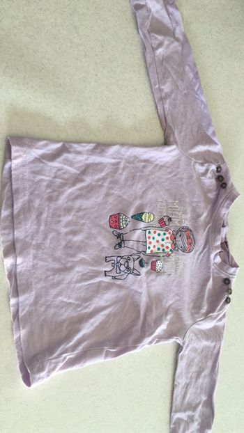 T-shirt à manches longues Fille 18 mois