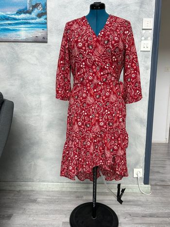 Robe portefeuille mi-longue