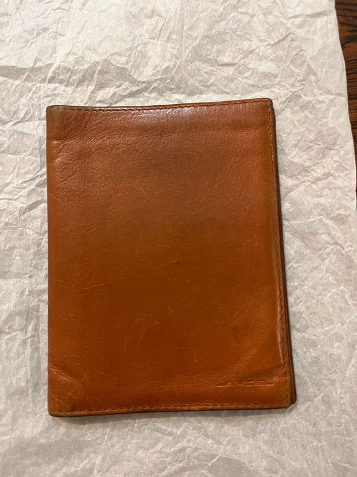 Porte feuille lancel camel