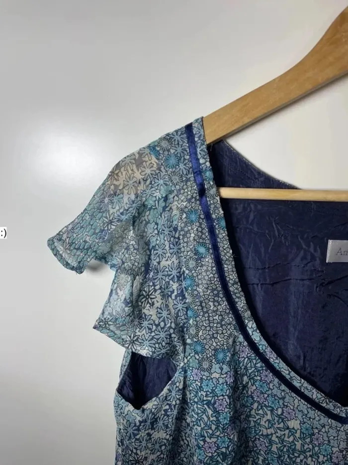 Robe femme taille 42 ou 44 bleue / antonelle - photo numéro 5