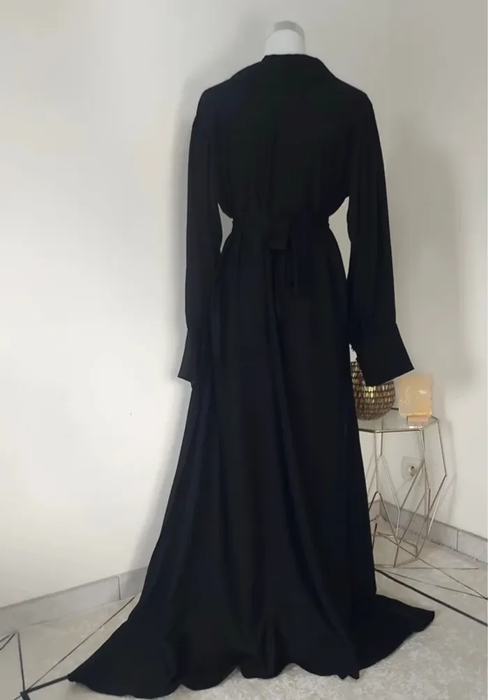 Robe abaya Dubai noire neuve - photo numéro 7